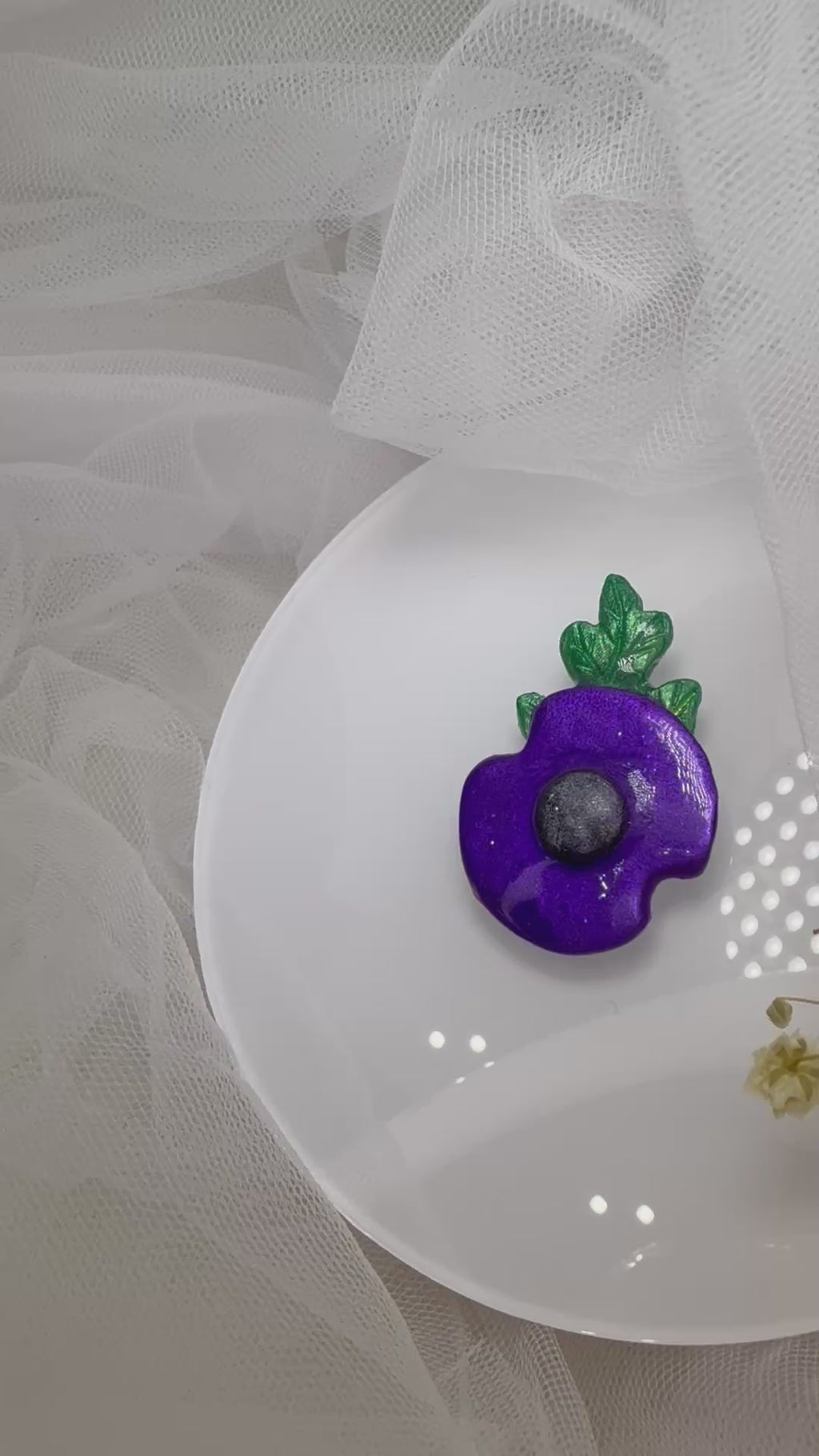 Metalic Mica Purple Poppy (Animals who served)