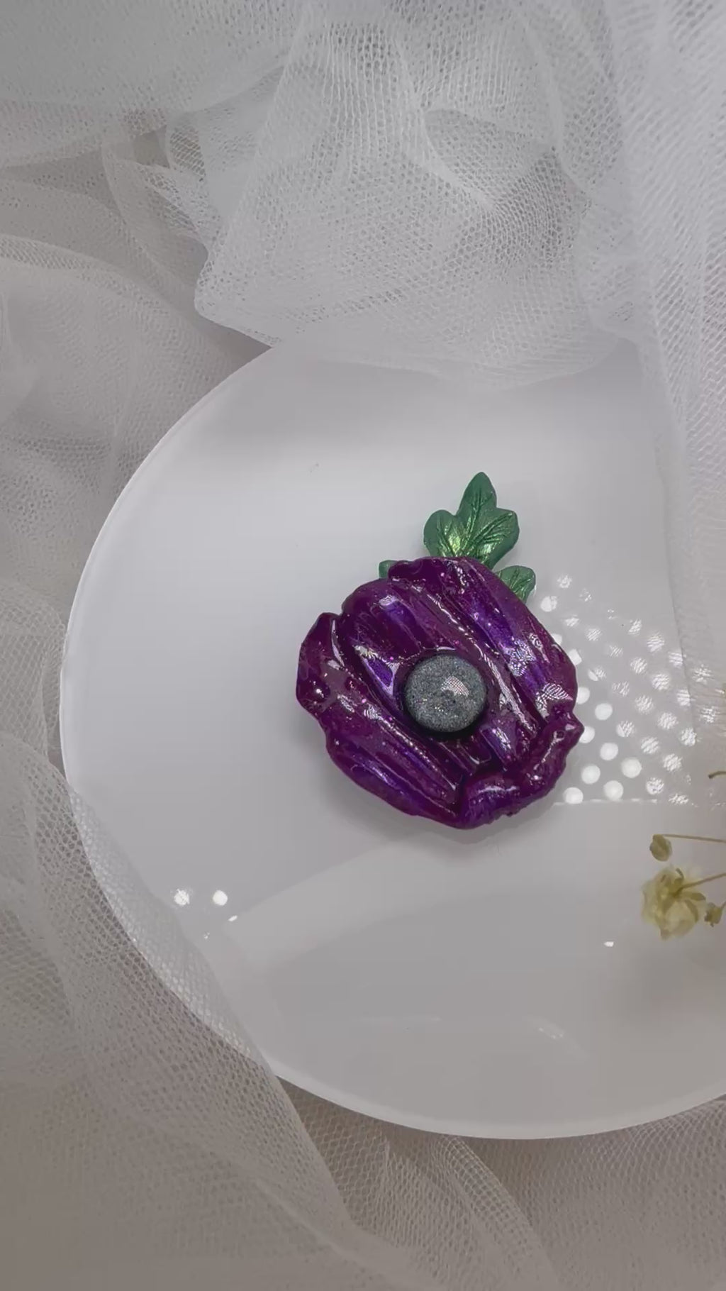 Mica & Glitter Shimmer Purple Poppy (Animals who served)